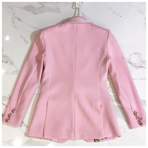The Jossee Gorgeous Pink Blazer Jacket - Picture 4 of 8